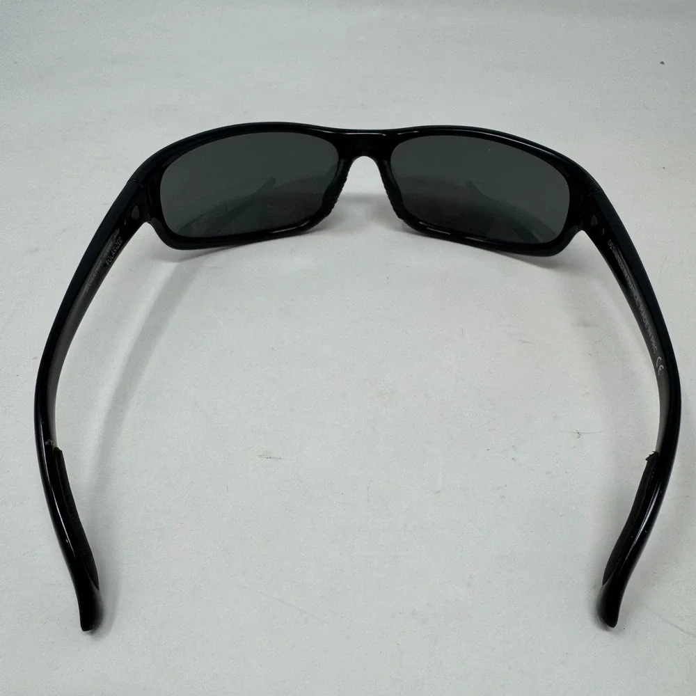 Bolle Anaconda 10338 Polarized Sport Sunglasses Black Wrap Around with Case